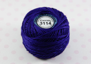 Пряжа Ирис 100% хлопок 10г 82м №3114 синий