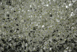 Бисер Япония "TOHO" CUBE 3 мм 5 г №0021 серебристый