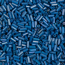 Бисер Чехия BUGLES 351- 12001 2 " 4 мм 50 г 34210 синий