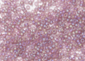 Бисер Япония MIYUKI Seed Beads 15/0 5г 0142FR дымчатый аметист прозрачный радужный матовый