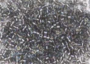 Бисер Япония MIYUKI Delica цилиндр 10/0 5 г DBM-0179 серый прозрачный радужный