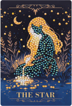 Кристальная ( алмазная) мозаика  " ФРЕЯ" ALVM- 115 магнит " Таро. Звезда" 10 х 15 см